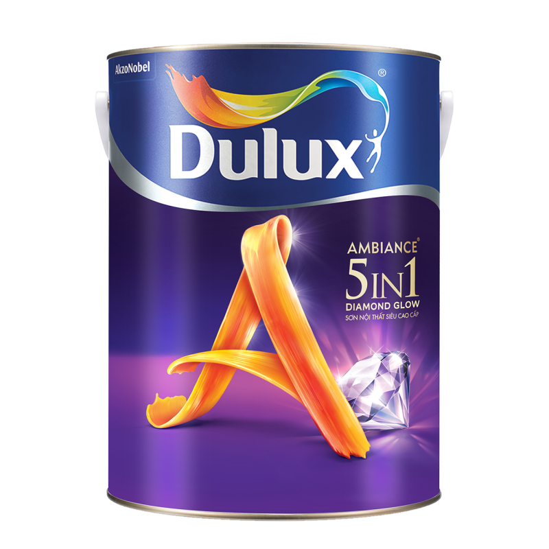 DULUX AMBIANCE 5IN1 DIAMOND GLOW Bề Mặt Siêu Bóng (5L)
