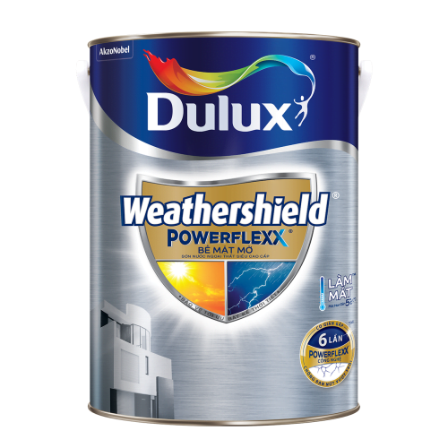DULUX WEATHERSHIELD POWERFLEXX Bề Mặt Mờ/Bóng (5L)